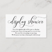 Elegante Display-Duscheinlage für Einladung (Vorderseite)