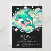 Elegante Dolphin Baby-Dusche