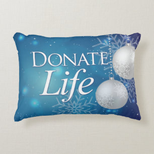 Elegante Donate Life Christmas Dekokissen