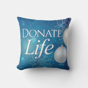 Elegante Donate Life Christmas Kissen