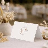 Elegante doppelseitige Hochzeitsplatzkarte