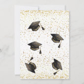 Elegante Double Celebration Graduation Party 2025 Einladung (Rückseite)