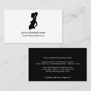 Elegante Doula-Hebamme-Birth-Coach Visitenkarte