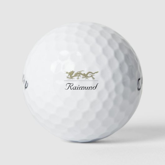 Elegante Dragon Golf Balls Golfball (Vorderseite)