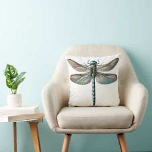 Elegante Dragonfly Natur Inspirierte Kunst Kissen