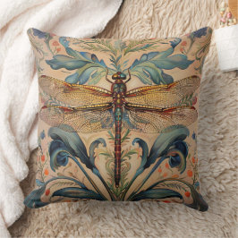 Elegante Dragonfly Pillow - William Morris Inspiri Kissen