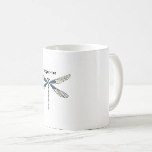 Elegante Dragonfly Tasse (VorderseiteRechts)