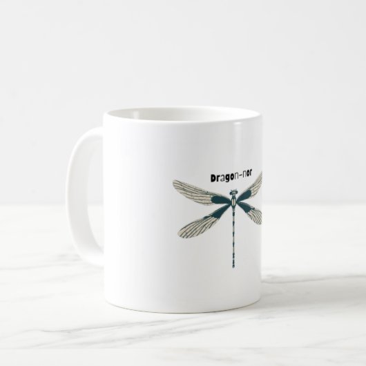 Elegante Dragonfly Tasse (Vorderseite Links)