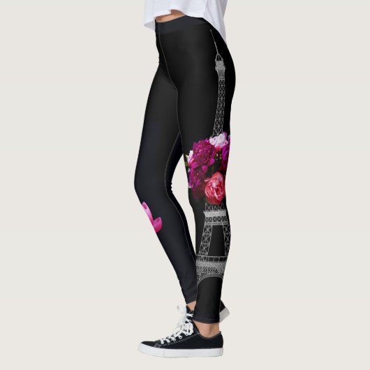 Elegante Dramaturgie und Eiffelturm Leggings (Links)