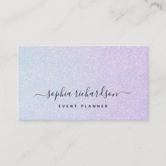 Elegante Dreamy Pastel mit QR-Code Visitenkarte (Vorderseite)