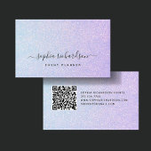 Elegante Dreamy Pastel mit QR-Code Visitenkarte
