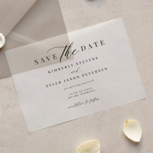 Elegante Drehbuch einfache moderne Hochzeit speich Acryleinladungen