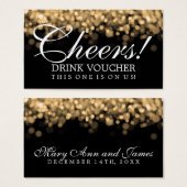 Elegante Drink Voucher Gold Lights (Vorne & Hinten)