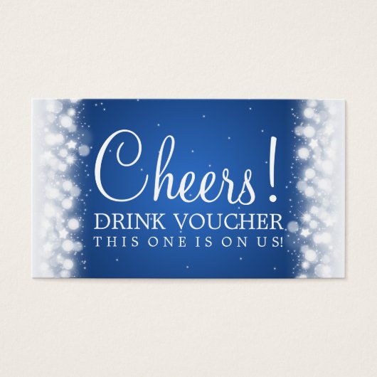 Elegante Drink Voucher Magic Sparkle (Vorderseite)
