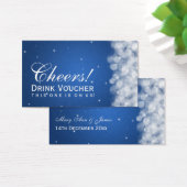 Elegante Drink Voucher Party Sparkle (Schreibtisch)