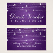 Elegante Drink Voucher Sparklassensee Lila (Vorne & Hinten)