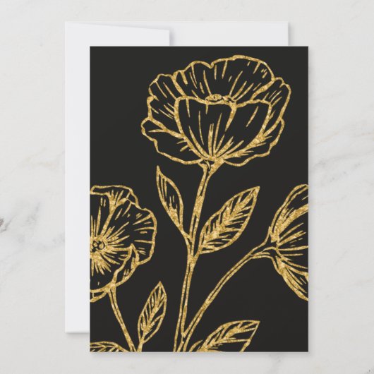 Elegante Dualgeburtsoiree Einladung (Rückseite)