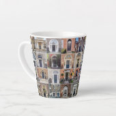 Elegante Dublin Doors Latte Tasse (Linke Ecke)