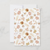 Elegante ducha de novias con flores de Boho Einladung (Rückseite)