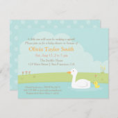 Elegante Duck and Duckling Baby Shower Einladungen (Vorne/Hinten)