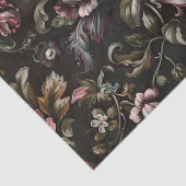 Elegante dunkelbarocke Blume Dekoupage Seidenpapier (Detail)