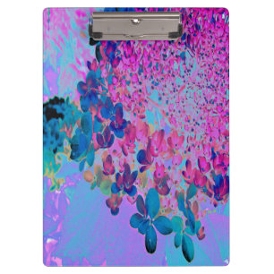 Elegante Dunkelblaue und Magenta Limelight Hortens Klemmbrett