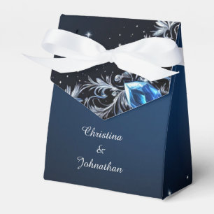 Elegante dunkelblaue und silberne Geschenkboxen fü Geschenkschachtel