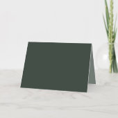 Elegante Dunkelgrün Gold Firma (Rückseite)