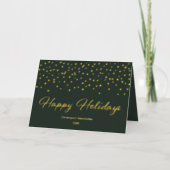 Elegante Dunkelgrün Gold Firma (Vorderseite)