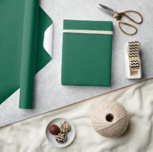 Elegante dunkelgrüne minimalistische Geschenkpapie Geschenkpapier