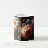 Elegante, dunkelmoody Vintage Flora Kaffeetasse (Mittel)