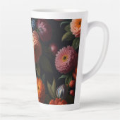 Elegante, dunkelmoody Vintage Flora Milchtasse (Rechts)