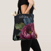Elegante dunkelrosa, florale Aquarellfarben Tasche (Von Nahem)