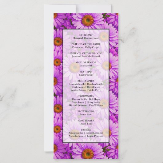 Elegante dunkelrosa Magenta (Rückseite)