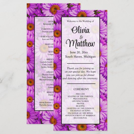 Elegante dunkelrosa Magenta (Vorne/Hinten)