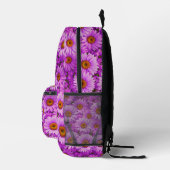 Elegante dunkelrosa Magenta Bedruckter Rucksack (Rechts)