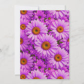 Elegante dunkelrosa Magenta Einladung (Rückseite)