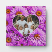 Elegante dunkelrosa Magenta Fotoplatte (Vorderseite)