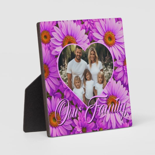 Elegante dunkelrosa Magenta Fotoplatte (Vorderseite)