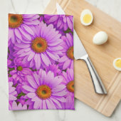 Elegante dunkelrosa Magenta Geschirrtuch (Viertel Falte)