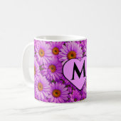 Elegante dunkelrosa Magenta Kaffeetasse (Vorderseite Links)