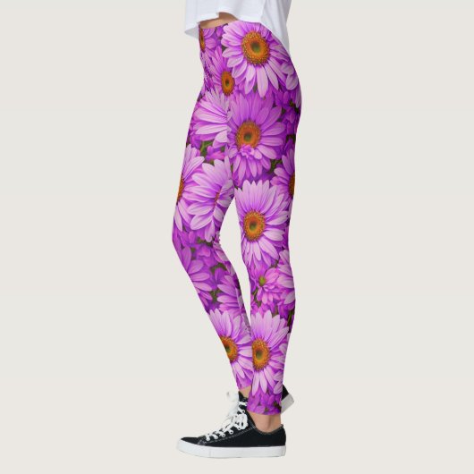 Elegante dunkelrosa Magenta Leggings (Links)