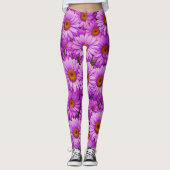 Elegante dunkelrosa Magenta Leggings (Vorderseite)