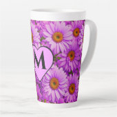 Elegante dunkelrosa Magenta Milchtasse (Rechte Ecke)