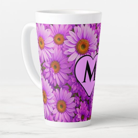 Elegante dunkelrosa Magenta Milchtasse (Linke Ecke)