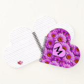 Elegante dunkelrosa Magenta Notizblock (Innenseite)