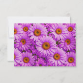 Elegante dunkelrosa Magenta Save The Date (Rückseite)