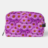 Elegante dunkelrosa Magenta Waschbeutel (Rückseite)