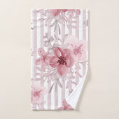 Elegante, dunkelrosa Pinoralla Badhandtuch Set (Handtuch)