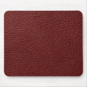 Elegante dunkelrote Imitate Leather Print Mousepad (Vorne)
